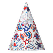 4 juli Patroon 01x4 Feesthoedjes (Achterkant)