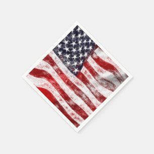 4 juli Picnic Paper Napkins, Amerikaanse vlag Servetten