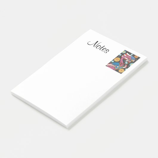 4 JULI PINK FLAMINGO 3M Post-it® notes (Schuin)