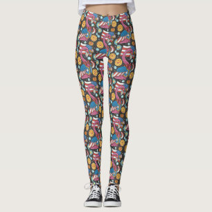 4 JULI PINK FLAMINGO, PATRIOTISCHE LEGGINGS Bird