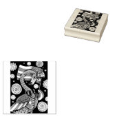 4 JULI PINK FLAMINGO UNCLE SAM RUBBER STEMP 	RUBBERSTEMPEL (Gestempeld)
