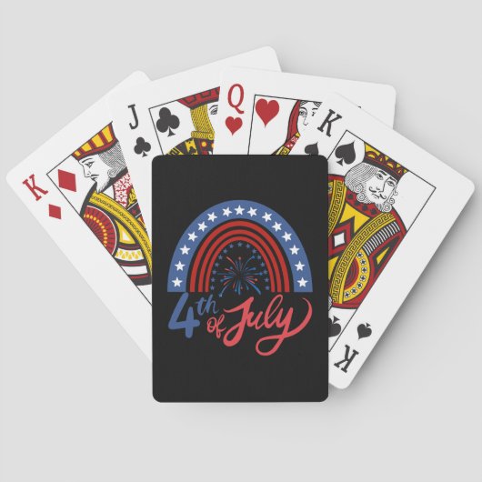 4 juli pokerkaarten (Achterkant)