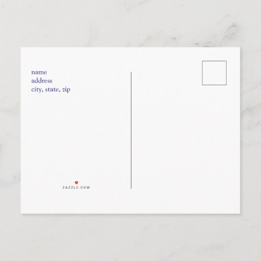 4 juli Pool Party Flag Invitation Briefkaart (Achterkant)