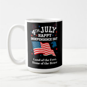 4 juli Prettig Onafhankelijkheidsdag, Land van vuu Koffiemok