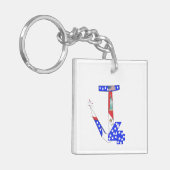 4 juli Producten - Sleutelhangers, Petten, vlaggen Sleutelhanger (Voorkant Links)
