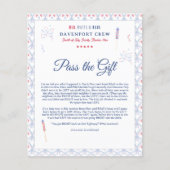 4 juli Reünie | Geef het cadeau spel Flyer (Voorkant)