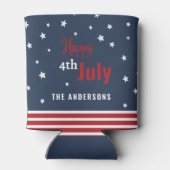 4 juli rode witte en blauwe partij blikjeskoeler (Achterkant)