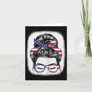 4 juli rommelige knot Amerikaanse vlag patriottisc Kaart