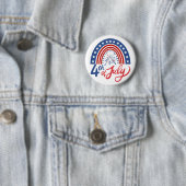 4 juli ronde button 5,7 cm (In situ)