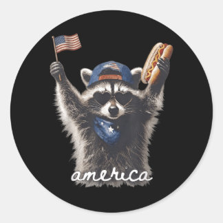 4 juli ronde sticker