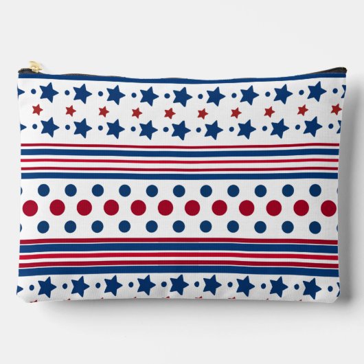 4 juli Rood Wit & Blauw Patriottisch Groot Etui (Voorkant)