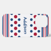 4 juli Rood Wit & Blauw Patriottisch iPhone Hoesje (Achterkant horizontaal)