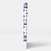 4 juli Rood Wit & Blauw Patriottisch iPhone Hoesje (Rechterkant)