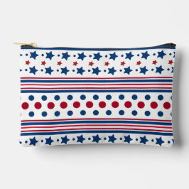 4 juli Rood Wit & Blauw Patriottisch Klein Etui