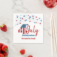 4 juli Rood Wit Blauw Patriottisch USA Vlag Sterre