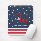 4 juli rood wit en blauw cadeaumuispad muismat (Met muis)