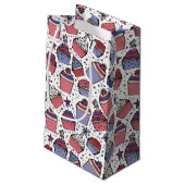 4 juli Rood Wit en Blauw Patriottische Cupcakes Klein Cadeauzakje (Achterkant Gekanteld)