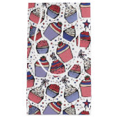 4 juli Rood Wit en Blauw Patriottische Cupcakes Klein Cadeauzakje (Voorkant)