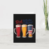 4 juli Rood Wit En Brouw Bier T-shirt Grappig Am