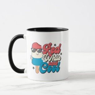 4 juli Rood wit en koele ijslolly's Mok