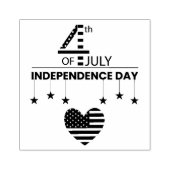 4 juli 	rubberstempel (Afrduk)