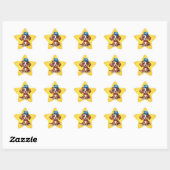 4 juli Schattigee puppy hond-71009 Ster Sticker (Vel)