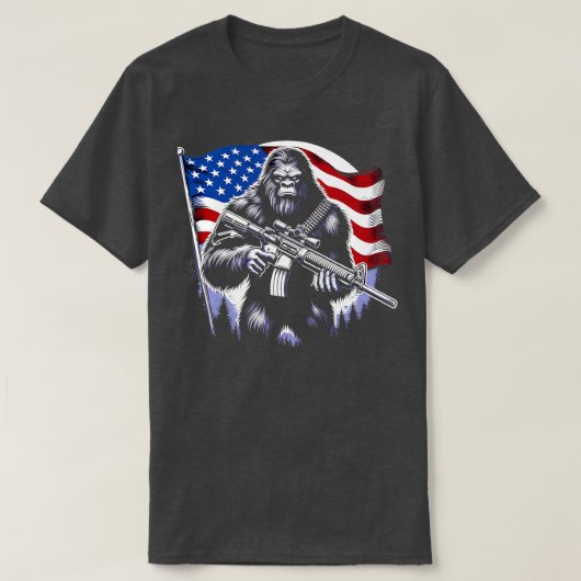 4 juli Shirt Amerikaanse vlag (Design voorkant)