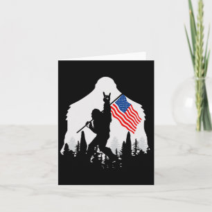 4 Juli Shirt Bigfoot Sasquatch USA Amerikaanse F Kaart