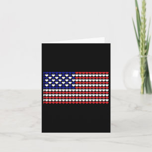 4 juli Shirt Hart Amerikaanse vlag Kinder vrouwen Kaart