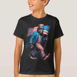 4 juli Shirten Patriottische Amerikaanse vlag Bigf T-shirt