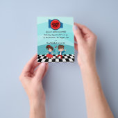 4 juli Sock Hop-feest Flyer (Hand)