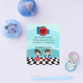 4 juli Sock Hop-feest Flyer (Enkel)