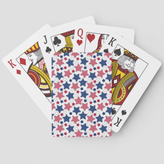 4 juli-speelkaarten pokerkaarten (Achterkant)