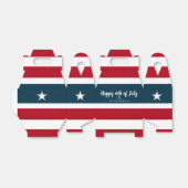 4 juli Stars en Stripes Red Blue Party Bedankdoosjes (Uitgevouwen)