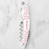 4 juli Sterren en strepen Rood Wit en Blauw Kurkentrekker (Voorkant)