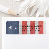 4 juli Sterren Strepen Rood Wit Blauw USA Labels (Insitu)