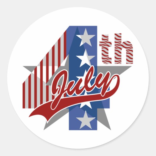 4 juli sticker (Voorkant)