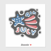 4 juli sticker (Vel)