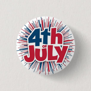 4 juli Sublimatie-98146 Ronde Button 3,2 Cm