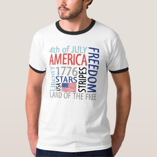 4 juli t-shirt (Voorkant)