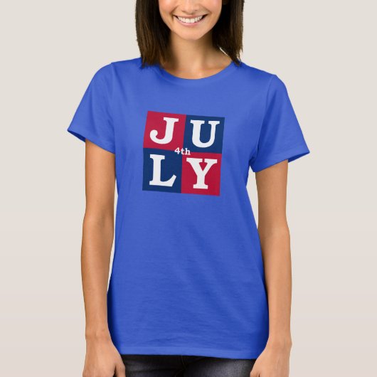 4 juli t-shirt (Voorkant)