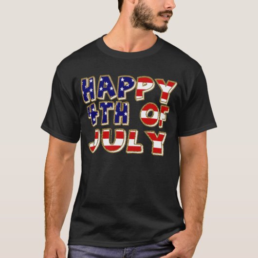 4 juli. t-shirt (Voorkant)