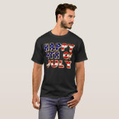 4 juli. t-shirt (Voorkant volledig)
