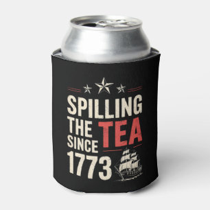 4 juli thee morsen sinds 1773 patriottisch blikjeskoeler
