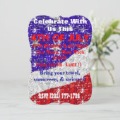 4 juli Uitnodigingen -  - Gebeurtenissen (Staand voorkant)