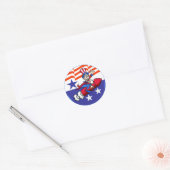 4 juli Uncle Sam Sticker (Envelop)
