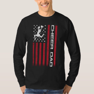 4 juli US Flag Cheer Pap Gift Voor Vader's Ch T-shirt
