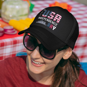 4 juli - USA Independence Day ontwerp Trucker Pet
