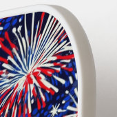 4 juli USA Independence Day Vuurwerk Pickleball Paddle (Links Detail)