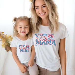4 juli Usa mama Onafhankelijkheidsdag Verjaardag T-shirt